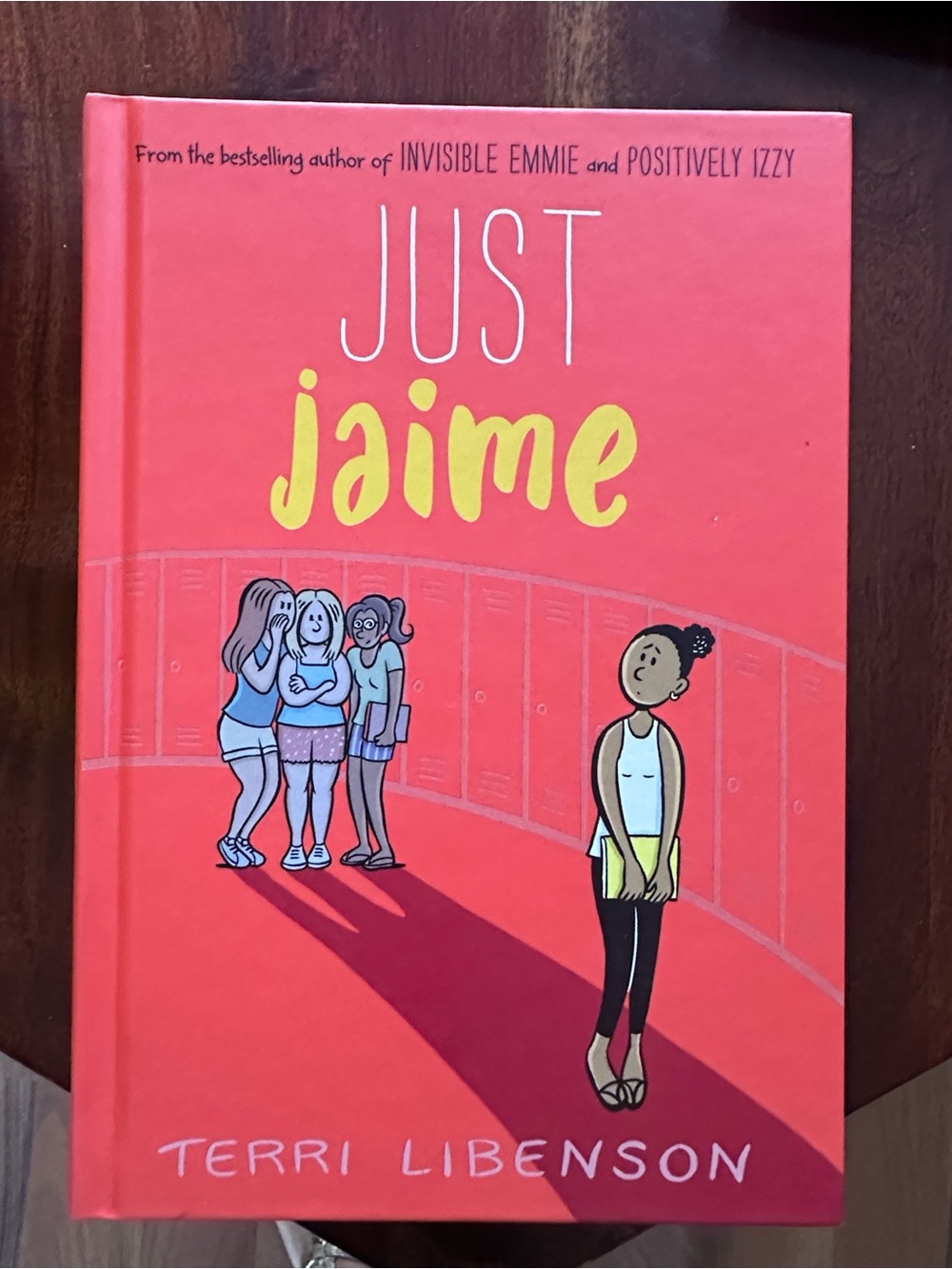 Just Jaime by Terri Libenson - Coral & Yellow Hardcover Book